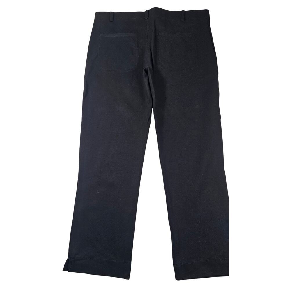 Betabrand pull on cropped pants black stretch comfort NWOT L TALL LT casual